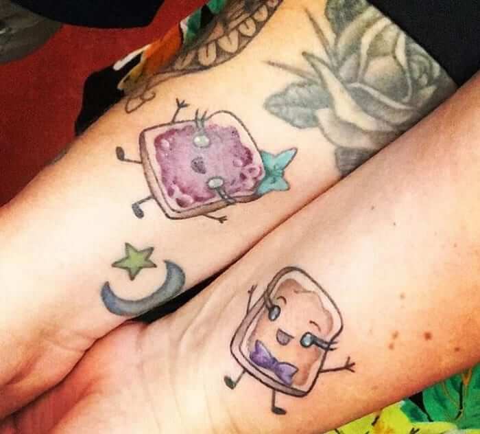 peanut butter and jelly tattoo 9 51 Ideas For Peanut Butter and Jelly Tattoos: The Latest Trend in Body Art
