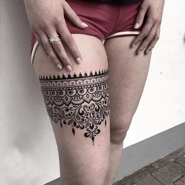 vintage lace lace tattoo designs 12 105 Beautiful Vintage Lace Lace Tattoo Designs For The Fashionable Woman