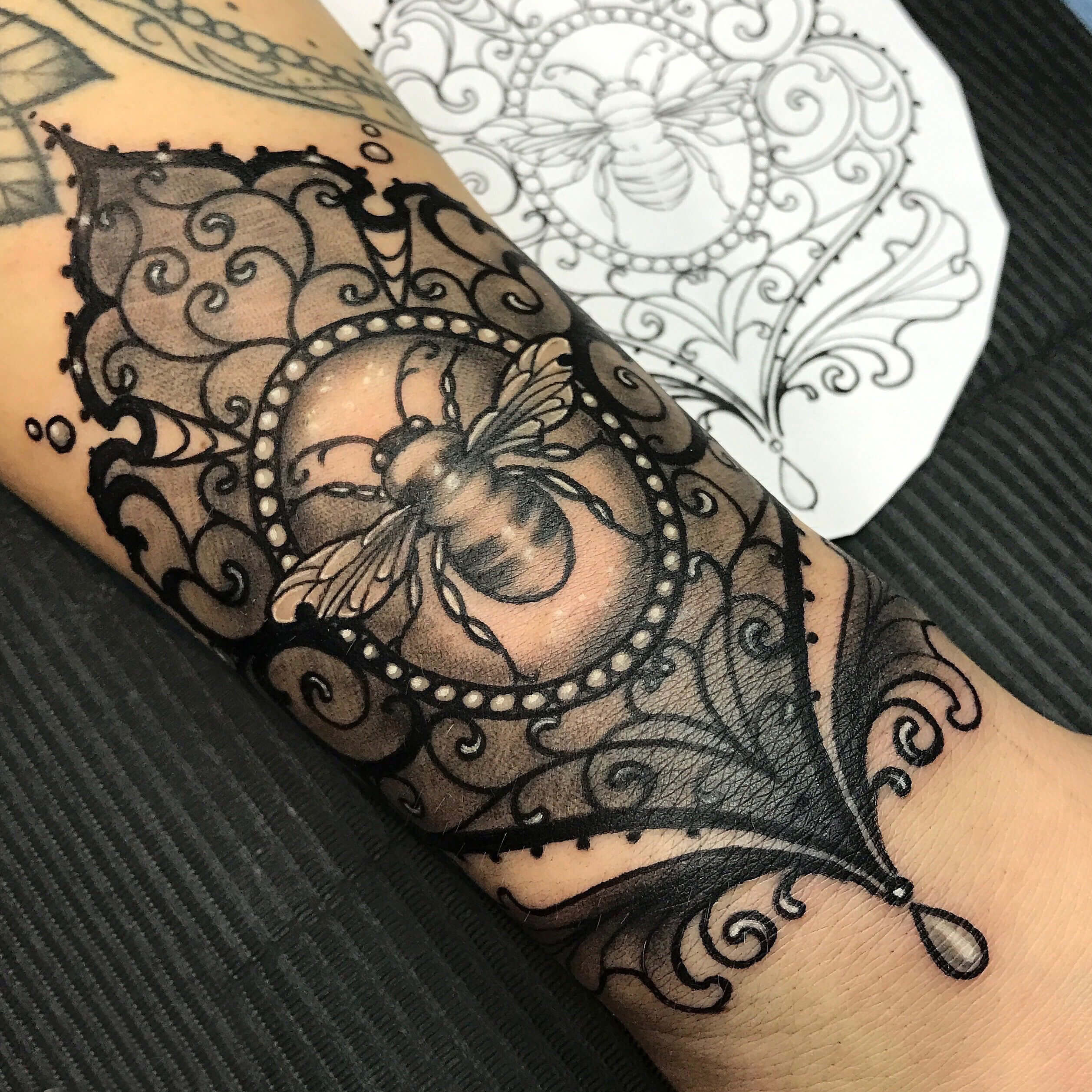 vintage lace lace tattoo designs 15 105 Beautiful Vintage Lace Lace Tattoo Designs For The Fashionable Woman