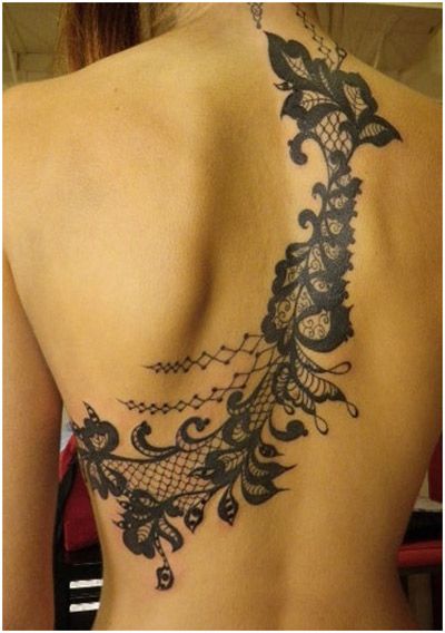 vintage lace lace tattoo designs 95 105 Beautiful Vintage Lace Lace Tattoo Designs For The Fashionable Woman