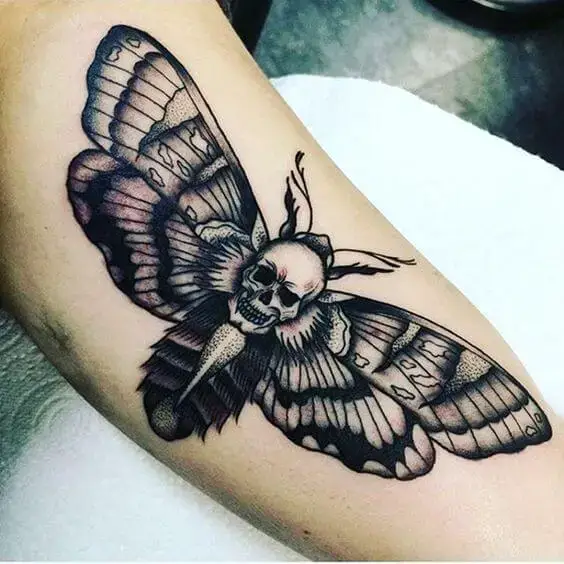 50+ Death Moth Tattoos That Will Leave You Breathless – Inked Celeb