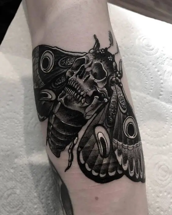 Death Moth Skull Tattoos 4 50+ Death Moth Tattoos That Will Leave You Breathless
