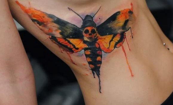Deaths Head Hawk Moth Tattoos 3 50+ Death Moth Tattoos That Will Leave You Breathless