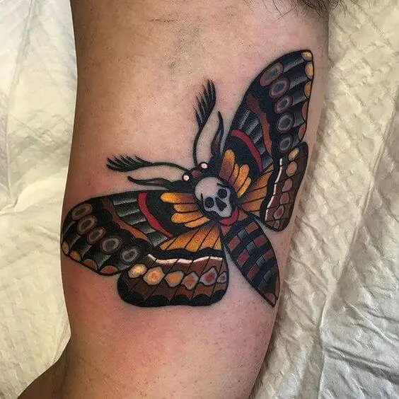 Traditional Death Moth Tattoos 6 50+ Death Moth Tattoos That Will Leave You Breathless