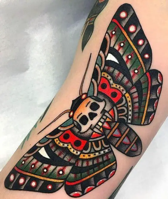 Traditional Death Moth Tattoos 50+ Death Moth Tattoos That Will Leave You Breathless