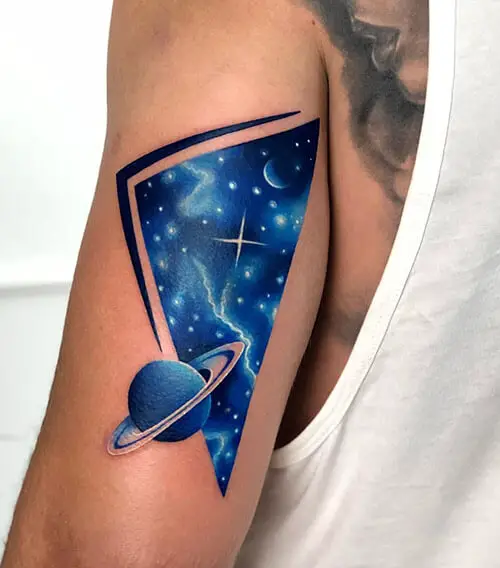3D Space Tattoo 3 50+ Space Tattoo Design Ideas (For Men & Women): Meaning And Meaning Of The Tattoo