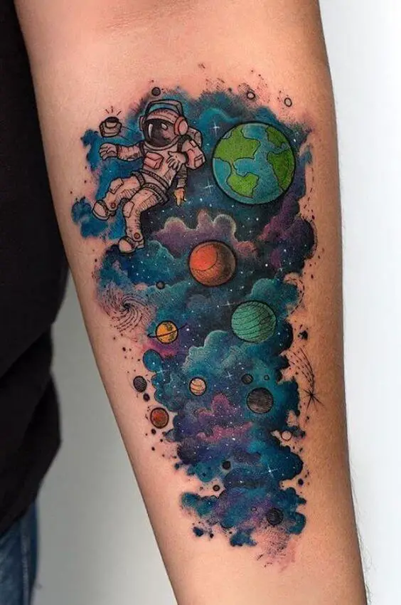 3D Space Tattoo 5 50+ Space Tattoo Design Ideas (For Men & Women): Meaning And Meaning Of The Tattoo