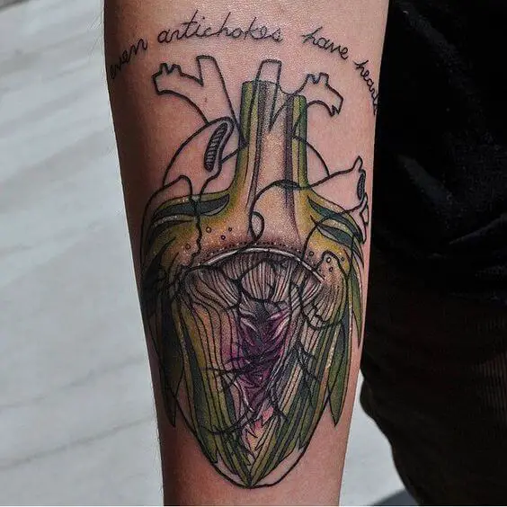 Artichoke Heart Tattoo 3 Artichoke Tattoo: Everything You Need To Know (30+ Cool Design Ideas)