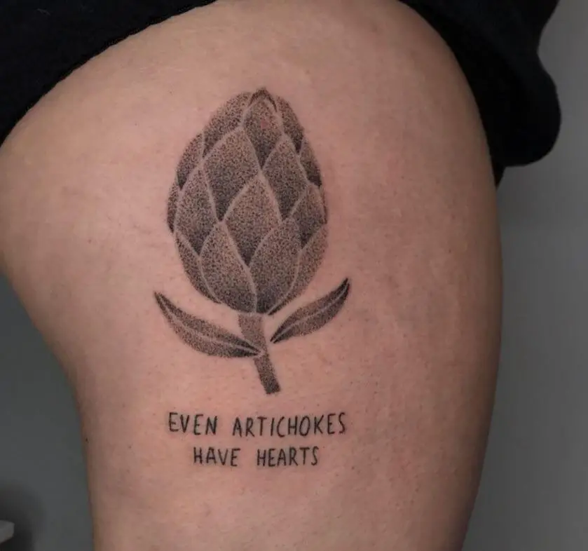 Artichoke Quotes Tattoo 3 Artichoke Tattoo: Everything You Need To Know (30+ Cool Design Ideas)