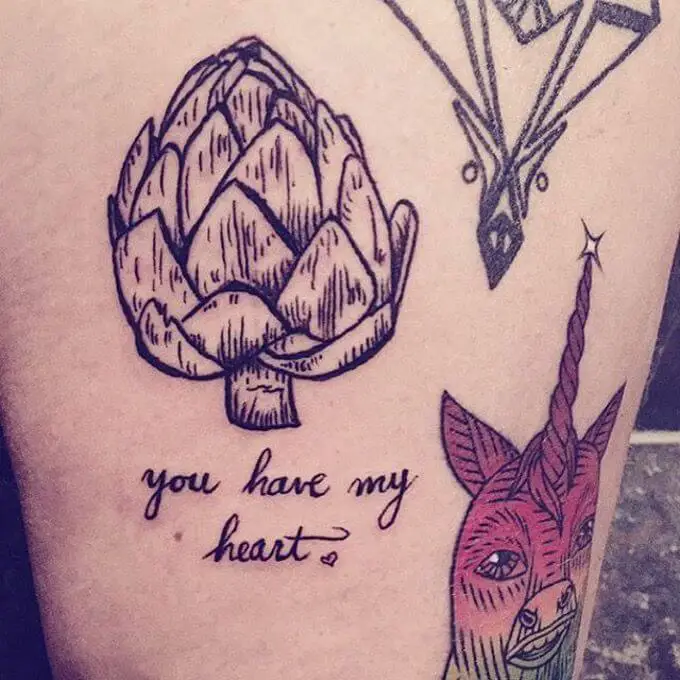 Artichoke Quotes Tattoo 8 Artichoke Tattoo: Everything You Need To Know (30+ Cool Design Ideas)