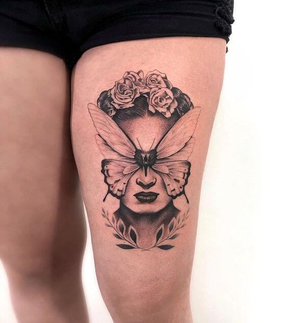 Butterfly Frida Kahlo Tattoo 80+ Famous Frida Kahlo Tattoo Designs (Inspirational, Meaningful And Meaningless)