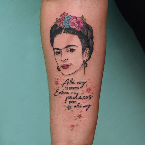 Frida Kahlo Tattoo Quotes 3 1 80+ Famous Frida Kahlo Tattoo Designs (Inspirational, Meaningful And Meaningless)