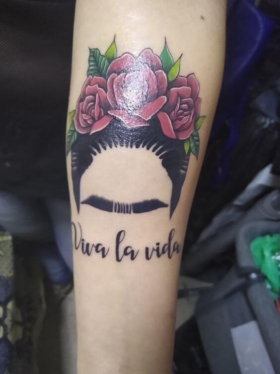 Frida Kahlo Tattoo Viva La Vida 3 80+ Famous Frida Kahlo Tattoo Designs (Inspirational, Meaningful And Meaningless)