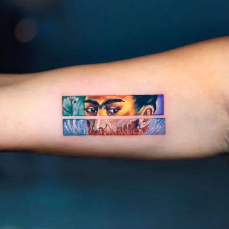 Frida Kahlo and Vincent Van Gogh Tattoo
