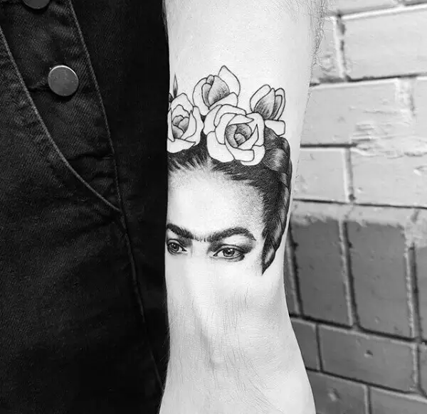 Half Frida Kahlo Tattoo 3 80+ Famous Frida Kahlo Tattoo Designs (Inspirational, Meaningful And Meaningless)