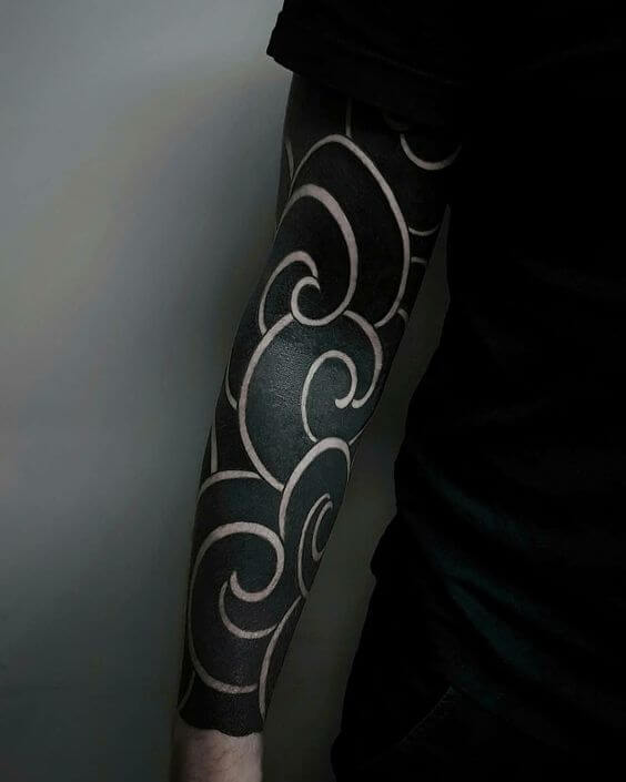 Negative Space Japanese Tattoo 2 50+ Space Tattoo Design Ideas (For Men & Women): Meaning And Meaning Of The Tattoo