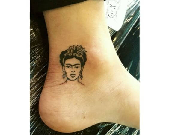 Small Frida Kahlo Tattoo 3 80+ Famous Frida Kahlo Tattoo Designs (Inspirational, Meaningful And Meaningless)