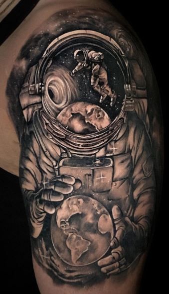 Space Exploration Tattoo 2 50+ Space Tattoo Design Ideas (For Men & Women): Meaning And Meaning Of The Tattoo
