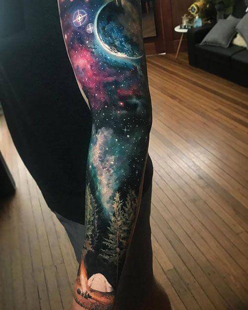 Space Nature Tattoo 50+ Space Tattoo Design Ideas (For Men & Women): Meaning And Meaning Of The Tattoo