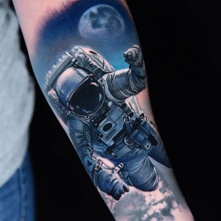 Space Tattoo Realistic 2 50+ Space Tattoo Design Ideas (For Men & Women): Meaning And Meaning Of The Tattoo