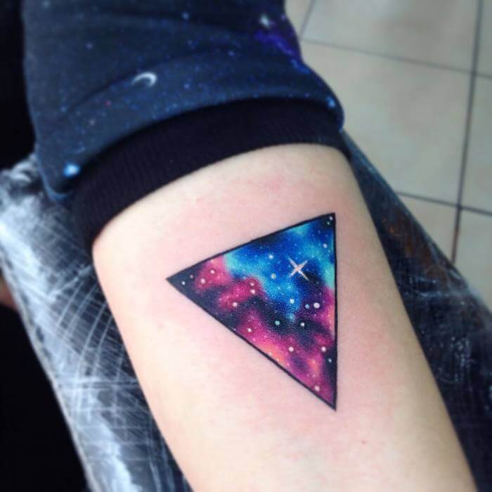 Space Tattoo Triangle 2 1 50+ Space Tattoo Design Ideas (For Men & Women): Meaning And Meaning Of The Tattoo