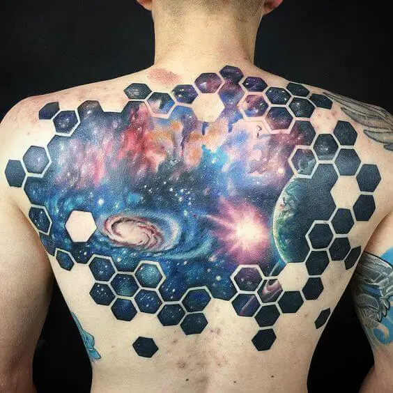 Space Tattoo on the back 50+ Space Tattoo Design Ideas (For Men & Women): Meaning And Meaning Of The Tattoo