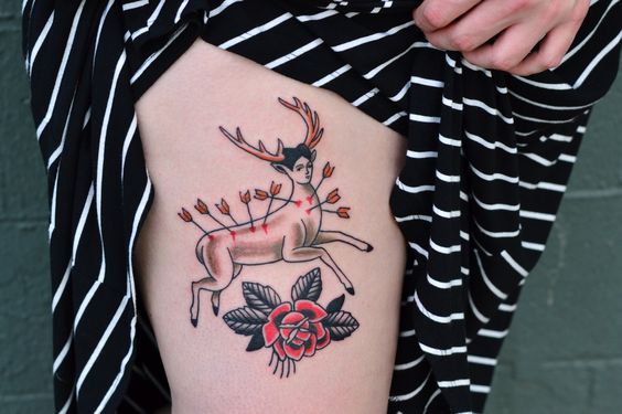 Traditional Frida Kahlo Tattoo 1 80+ Famous Frida Kahlo Tattoo Designs (Inspirational, Meaningful And Meaningless)