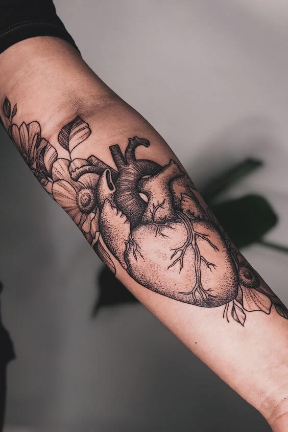 Anatomical Heart Tattoo 59+ Awesome Heart Tattoos With Meaningful Designs