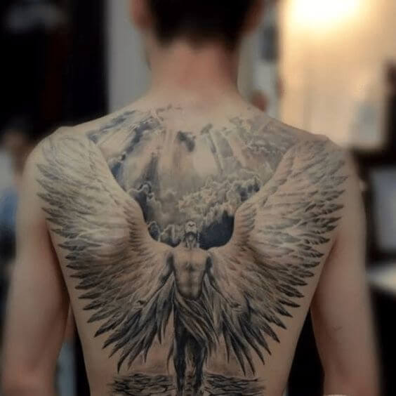 Angel Back Tattoo Top 41 Gorgeous Back Tattoo Designs in 2022