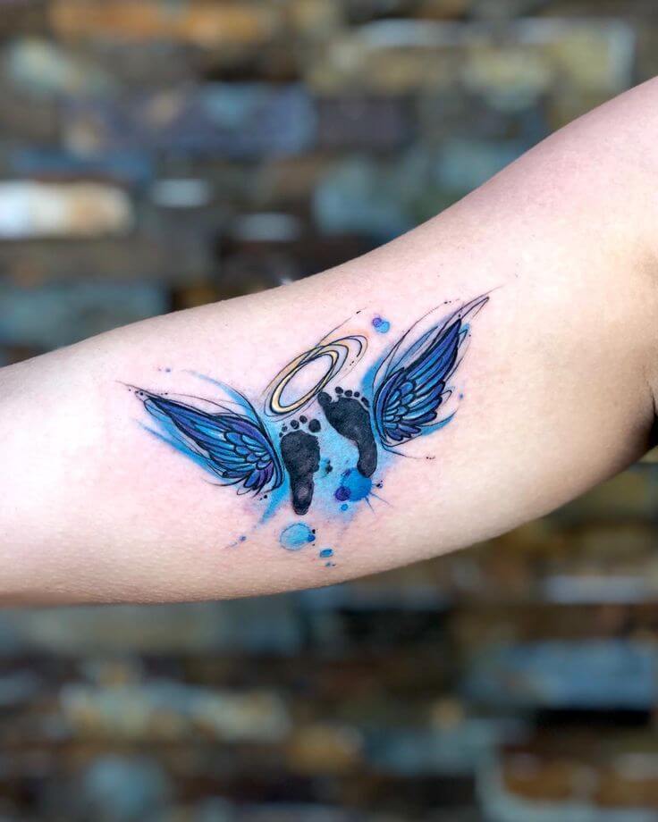 Angel Wings Baby Tattoo 2 Top 20 Angel Wings Tattoo Design: Find Your Perfect Angel Wings Tattoo