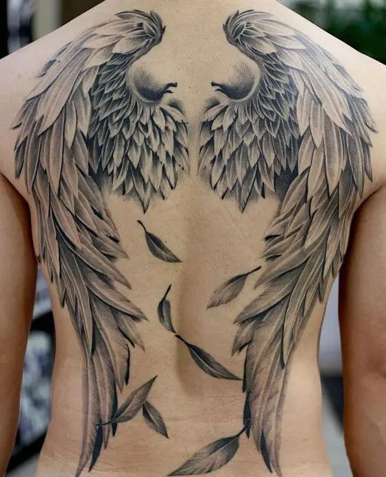 Angel Wings Back Tattoo 2 Top 20 Angel Wings Tattoo Design: Find Your Perfect Angel Wings Tattoo