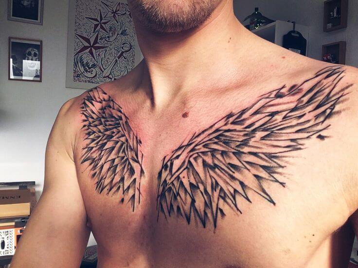Angel Wings Chest Tattoo 2 Top 20 Angel Wings Tattoo Design: Find Your Perfect Angel Wings Tattoo