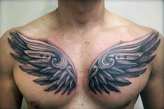 Angel Wings Chest Tattoo 4 Top 20 Angel Wings Tattoo Design: Find Your Perfect Angel Wings Tattoo