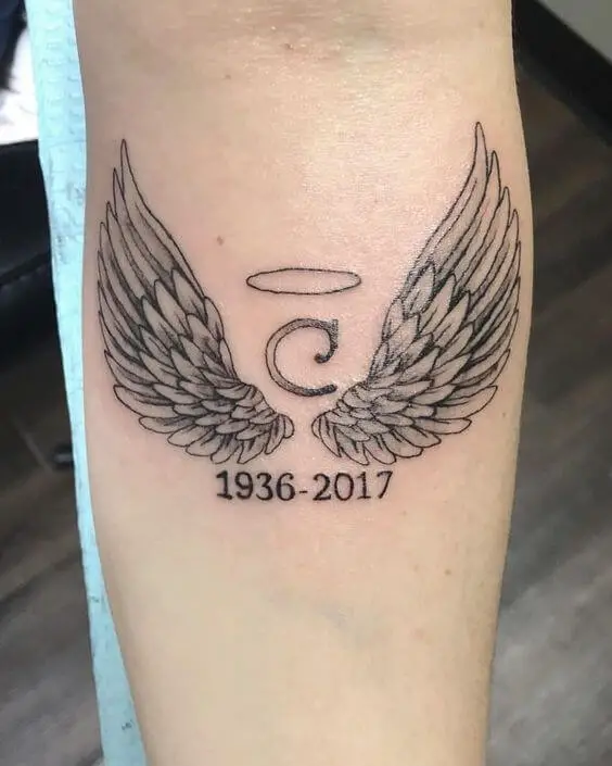 Angel Wings Memorial Tattoo 3 Top 20 Angel Wings Tattoo Design: Find Your Perfect Angel Wings Tattoo