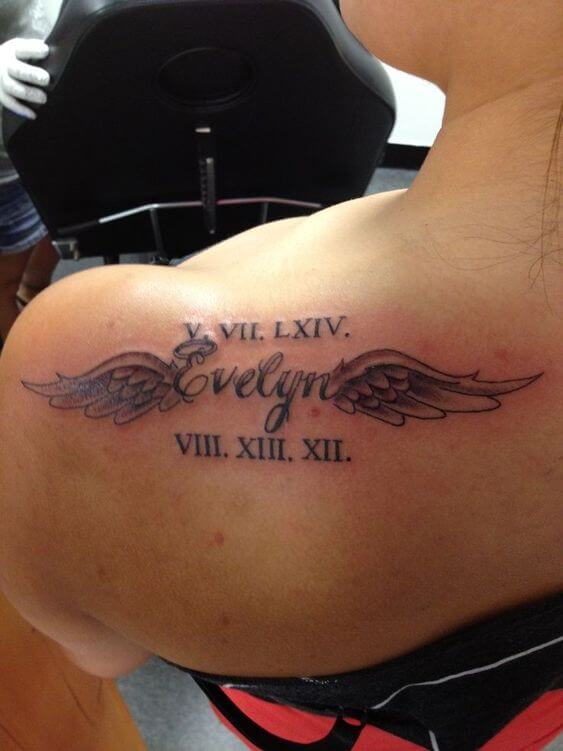 Angel Wings Name Tattoo 4 Top 20 Angel Wings Tattoo Design: Find Your Perfect Angel Wings Tattoo
