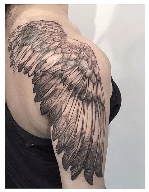 Angel Wings Shoulder Tattoo 5 Top 20 Angel Wings Tattoo Design: Find Your Perfect Angel Wings Tattoo