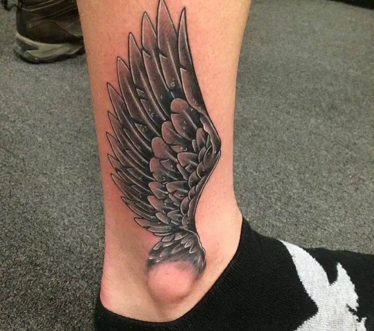 Angel Wings Tattoo on Ankle 4 Top 20 Angel Wings Tattoo Design: Find Your Perfect Angel Wings Tattoo