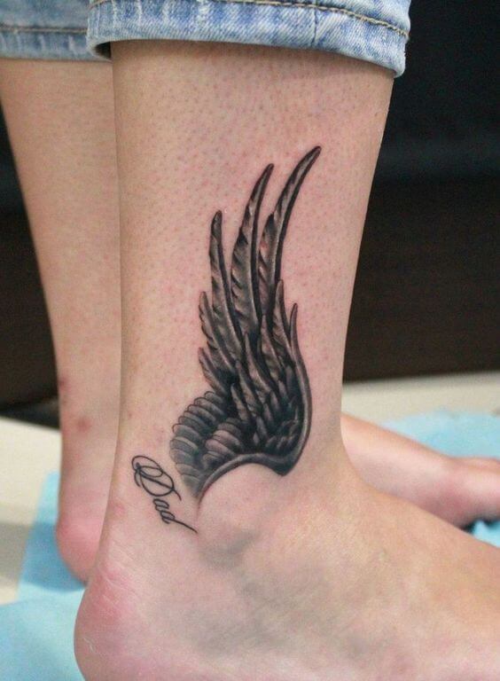 Angel Wings Tattoo on Ankle 5 Top 20 Angel Wings Tattoo Design: Find Your Perfect Angel Wings Tattoo