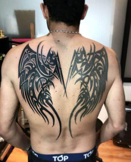 Angel Wings Tribal Tattoo 4 Top 20 Angel Wings Tattoo Design: Find Your Perfect Angel Wings Tattoo