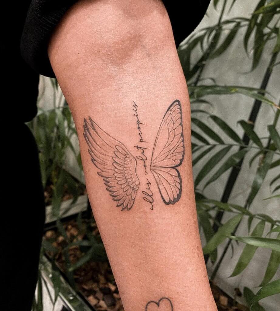 Angel With Butterfly Wings Tattoo Top 20 Angel Wings Tattoo Design: Find Your Perfect Angel Wings Tattoo