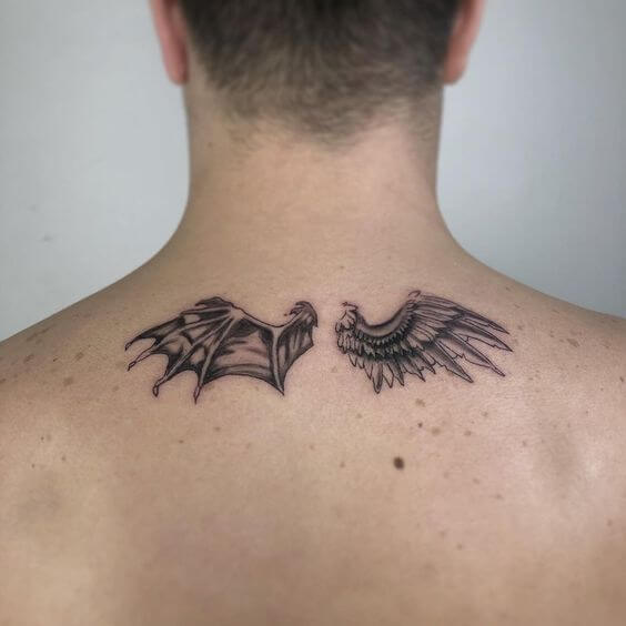 Angel and Demon Wings Tattoo 4 Top 20 Angel Wings Tattoo Design: Find Your Perfect Angel Wings Tattoo