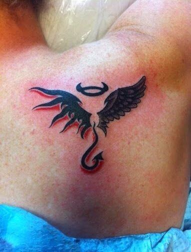 Angel and Demon Wings Tattoo 6 Top 20 Angel Wings Tattoo Design: Find Your Perfect Angel Wings Tattoo