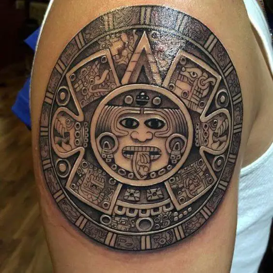 Aztec Calendar Tattoo 3 66+ Aztec Tattoo Designs That Will Make Your Heart Beat Faster
