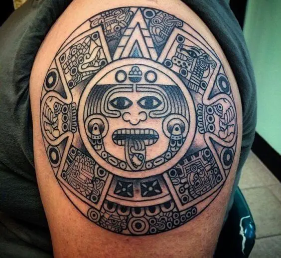 Aztec Calendar Tattoo 4 66+ Aztec Tattoo Designs That Will Make Your Heart Beat Faster