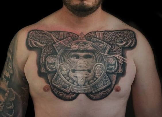Aztec Chest Tattoo 2 66+ Aztec Tattoo Designs That Will Make Your Heart Beat Faster