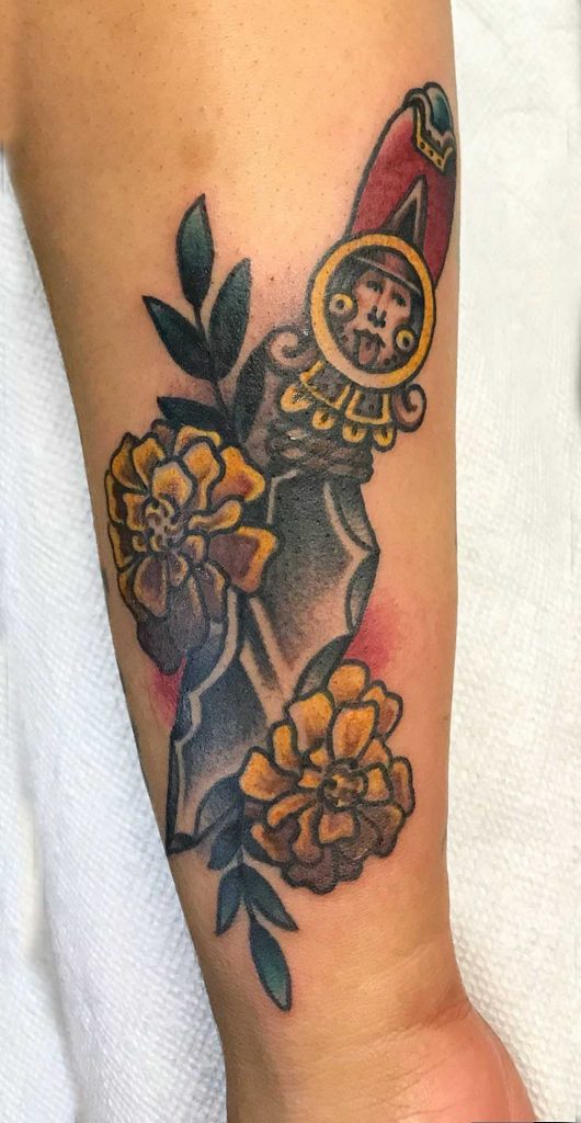Aztec Dagger Tattoo 66+ Aztec Tattoo Designs That Will Make Your Heart Beat Faster