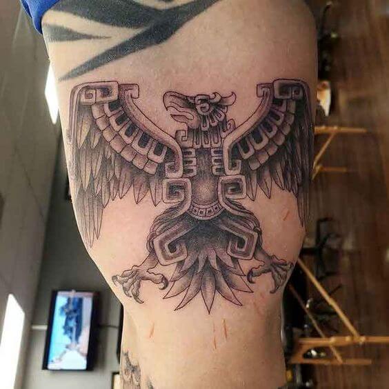 Aztec Eagle Tattoo 4 66+ Aztec Tattoo Designs That Will Make Your Heart Beat Faster