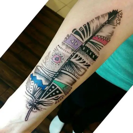 Aztec Feather Tattoo 2 66+ Aztec Tattoo Designs That Will Make Your Heart Beat Faster