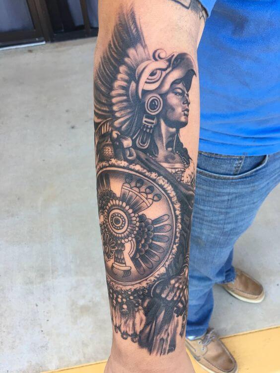 Aztec God of War Tattoo 66+ Aztec Tattoo Designs That Will Make Your Heart Beat Faster