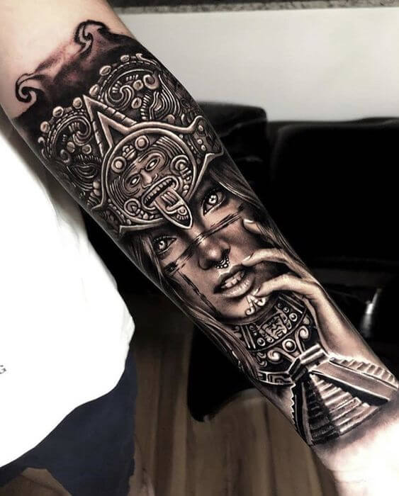 Aztec Half Sleeve Tattoos 66+ Aztec Tattoo Designs That Will Make Your Heart Beat Faster